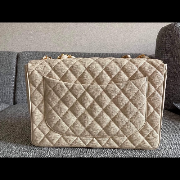 CHANEL JUMBO XL CLASSIC FLAP CAVIAR24k GHW - Picture 15 of 17